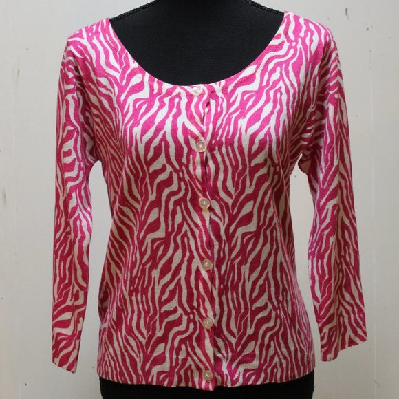 Pink Zebra Sweater - Picture 1 of 2